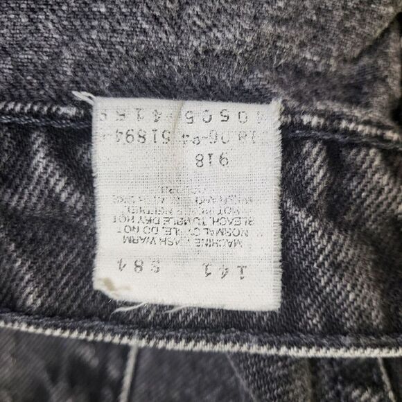 VTG Levi's 505 Jeans Orange Tab Regular Straight Faded Black Men's 38x30 SEE PIC - Picture 10 of 12